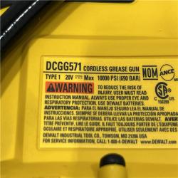AS-IS DEWALT 20-Volt MAX Cordless Grease Gun (Tool-Only)