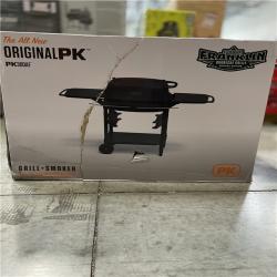 DALLAS LOCATION- PK300 Aaron Franklin Cast Aluminum Portable Charcoal Grill in Black Coal