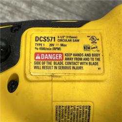 AS-IS DEWALT ATOMIC 20V MAX Cordless Brushless 4-1/2 in. Circular Saw (Tool Only)