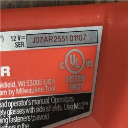 AS-IS Milwaukee 12-Volt Lithium-Ion Cordless 3/8 in. Crown Stapler (Tool-Only)
