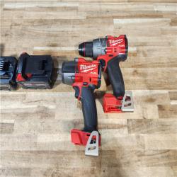 HOUSTON LOCATION - AS - IS Milwaukee 2 Tool Combo Kit W/ (2) Battery & Charger