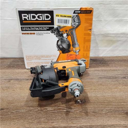 AS IS RIDGID Pneumatic 15 Deg. 1-3/4 in. Coil Roofing Nailer