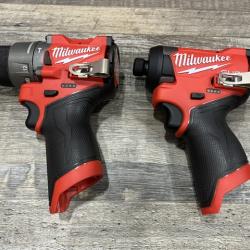 AS-IS Milwaukee FUEL 12-Volt Lithium-Ion Brushless Cordless Hammer Drill and Impact Driver Combo Kit