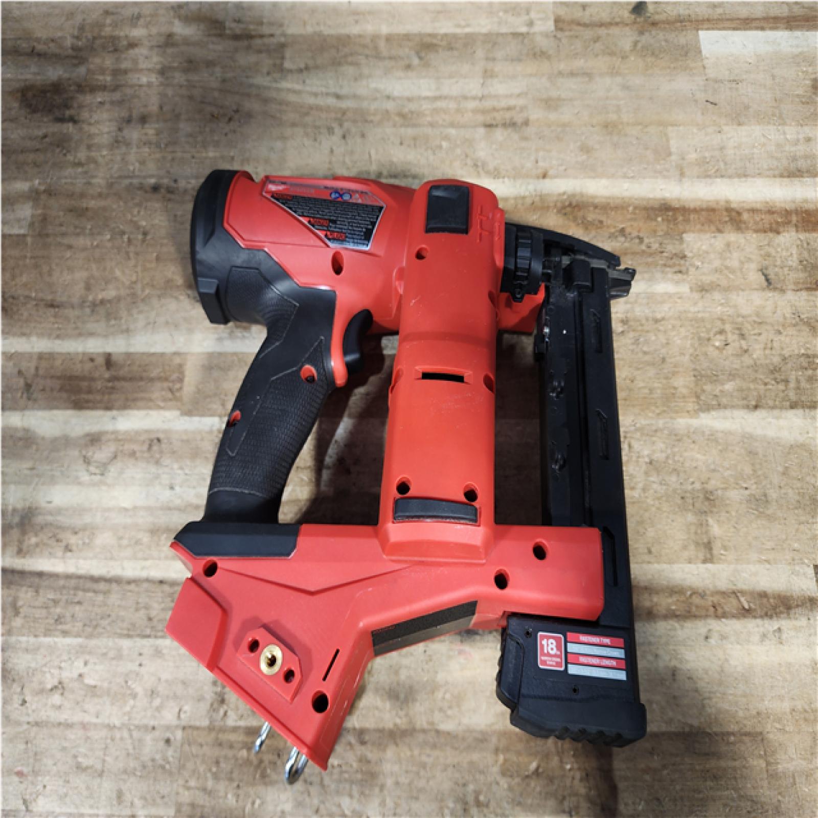 Houston Location AS-IS Milwaukee FUEL 18-Volt Lithium-Ion Brushless Cordless 18-Gauge 1/4 in. Narrow Crown Stapler (Tool-Only)