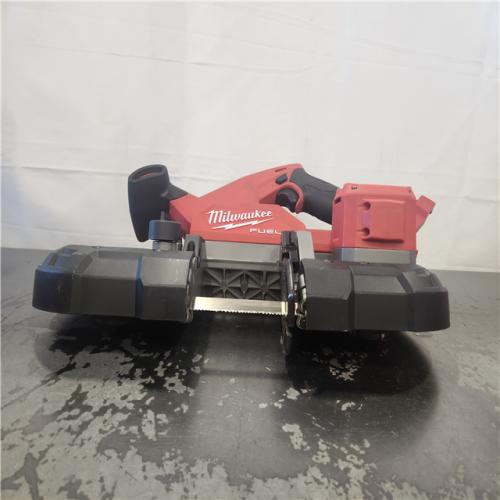 AS-IS- Milwaukee FUEL 18V Lithium-Ion Brushless Cordless Compact Bandsaw (Tool-Only)