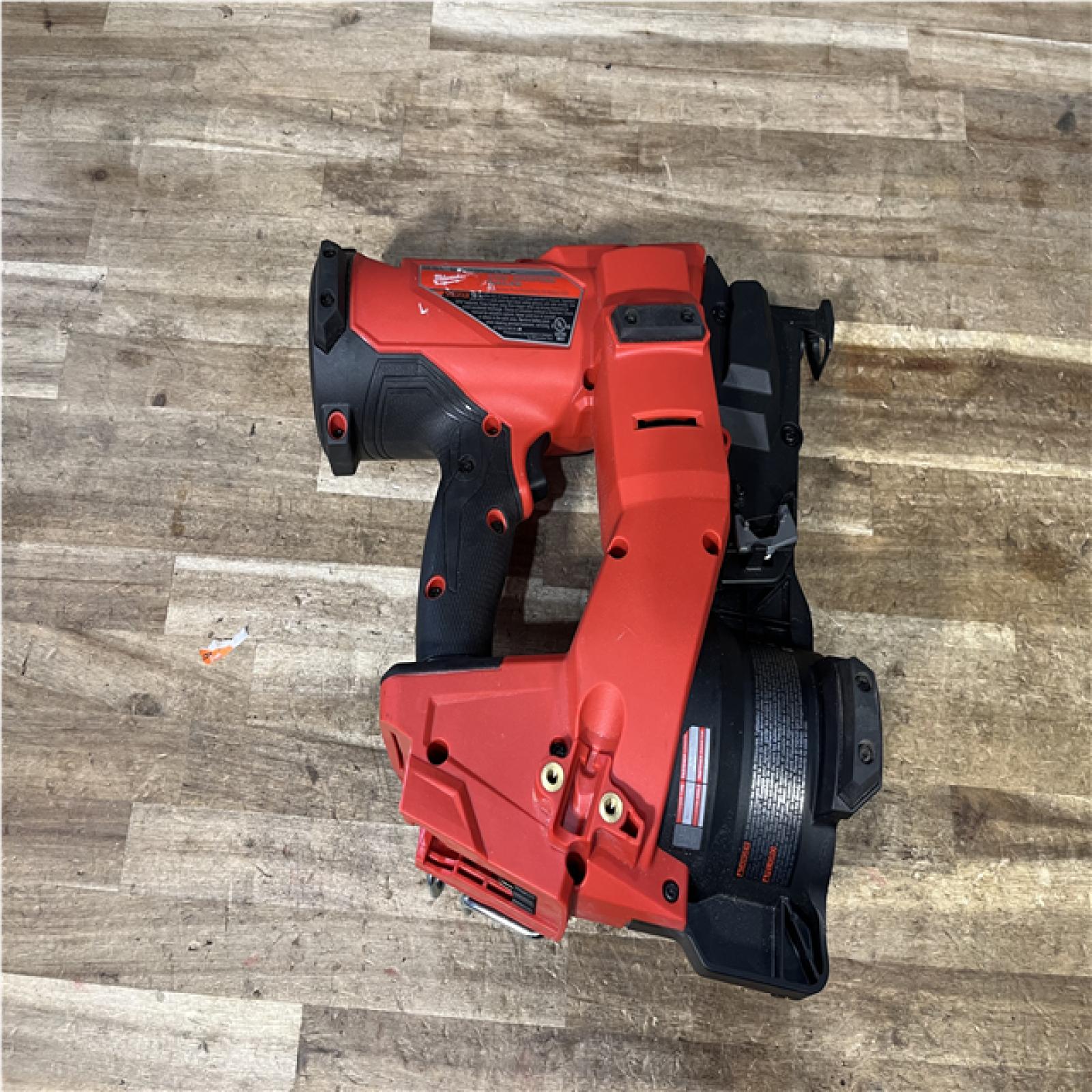 Houston Location AS-IS Milwaukee FUEL 18-Volt Lithium-Ion Brushless Cordless Coil Roofing Nailer (Tool Only)