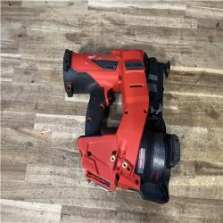 Houston Location AS-IS Milwaukee FUEL 18-Volt Lithium-Ion Brushless Cordless Coil Roofing Nailer (Tool Only)