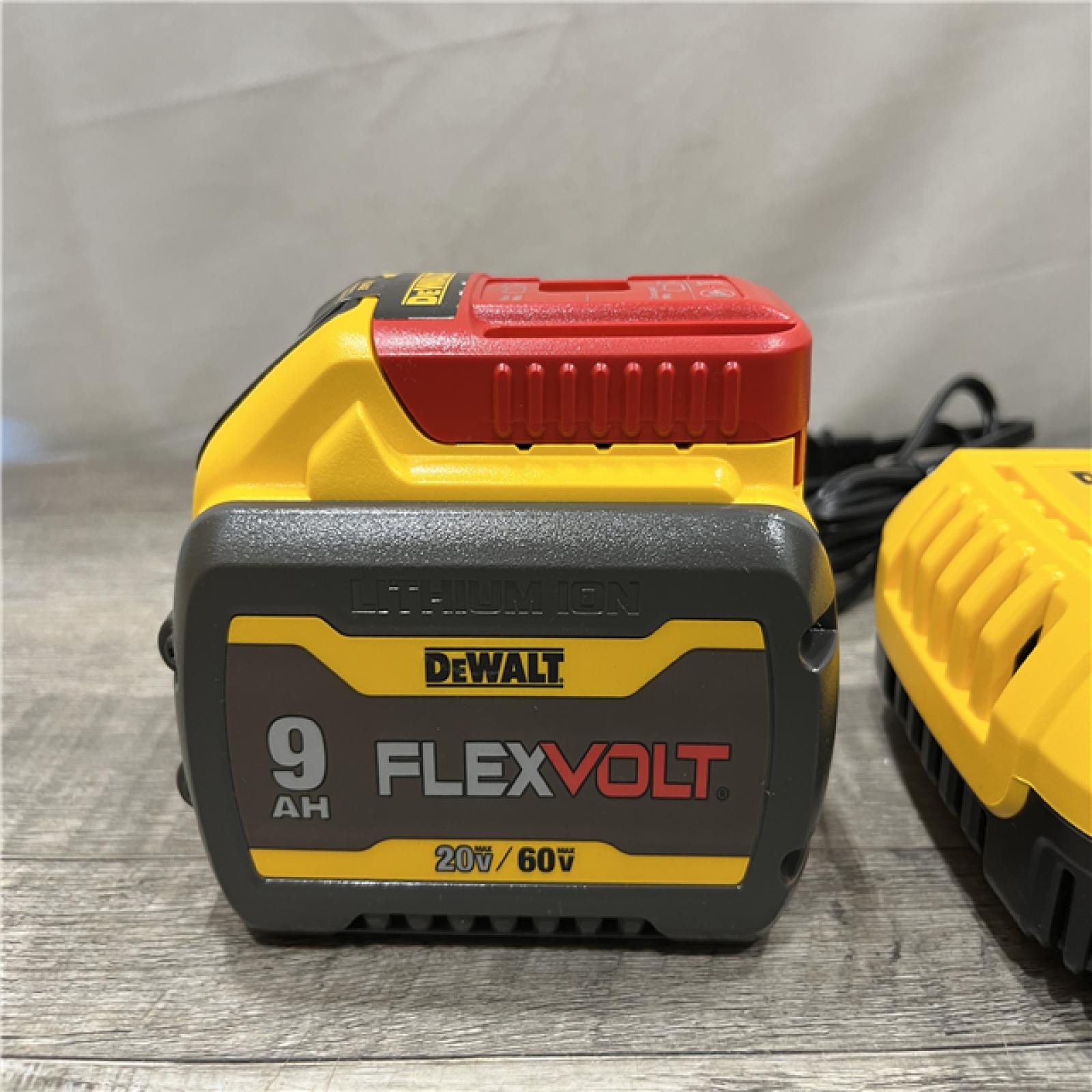 AS-IS DEWALT 20V/60V MAX FLEXVOLT Lithium-Ion 9.0Ah Battery and Charger Starter Kit