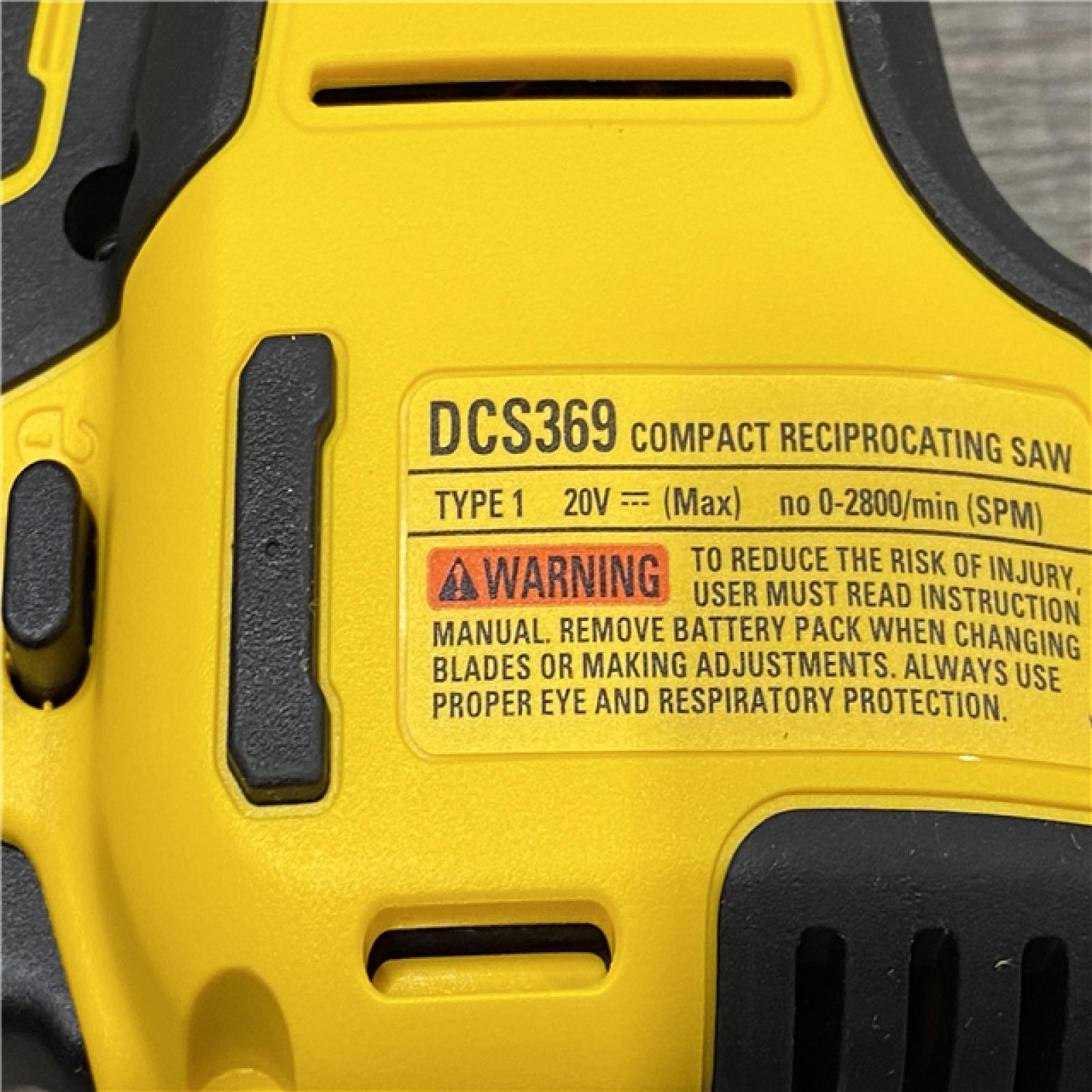 AS-IS DEWALT ATOMIC 20V MAX Cordless Brushless Compact Reciprocating Saw (Tool Only)