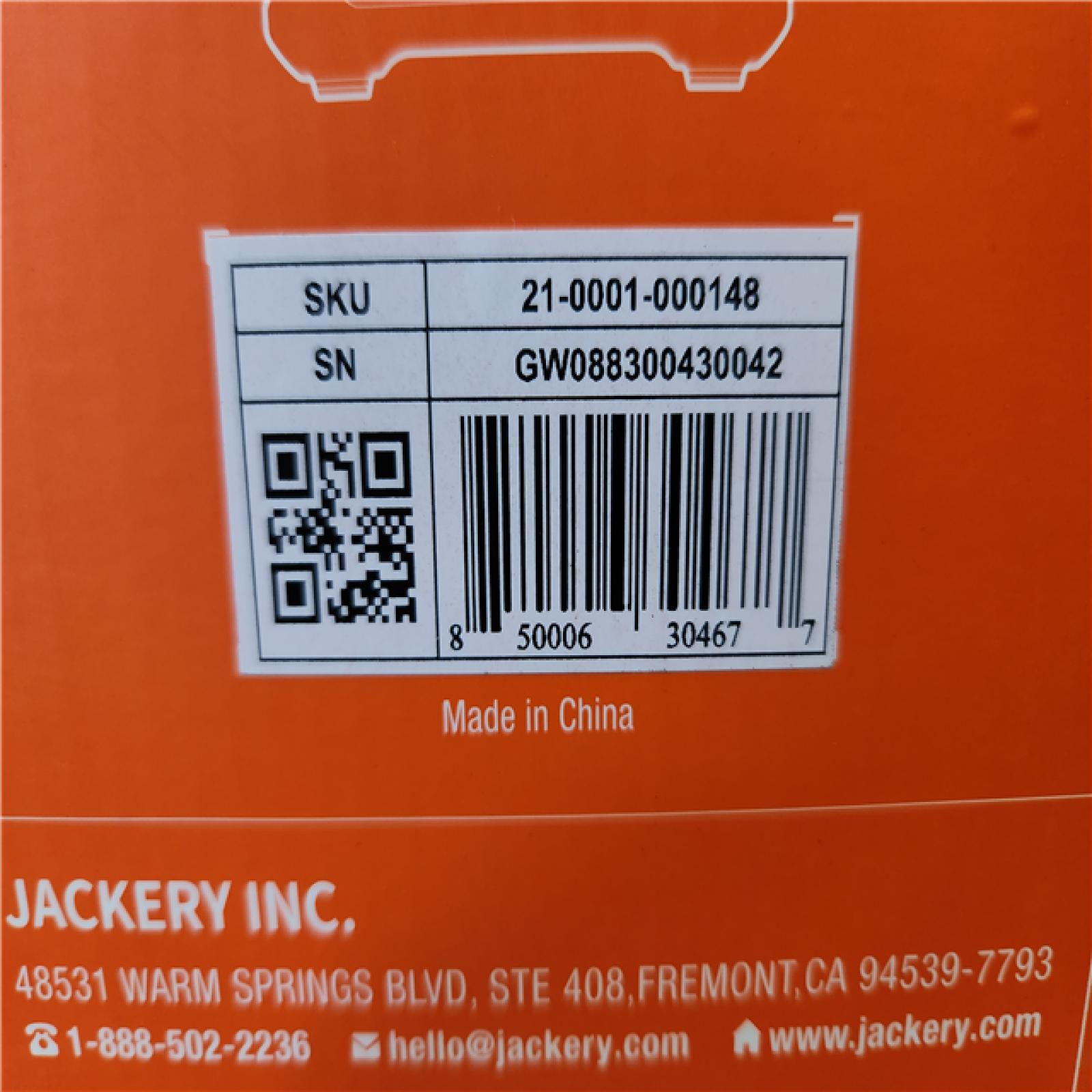 Phoenix Location NEW Jackery Explorer 880, 880Wh/1000W Model No: Explorer 880 (Sealed)