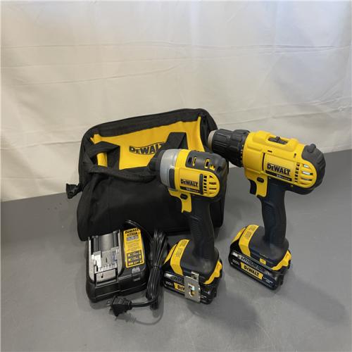 AS-IS - DeWALT 20V MAX Cordless Drill Driver/Impact Driver Combo Kit 1.3 Ah Lithium Ion