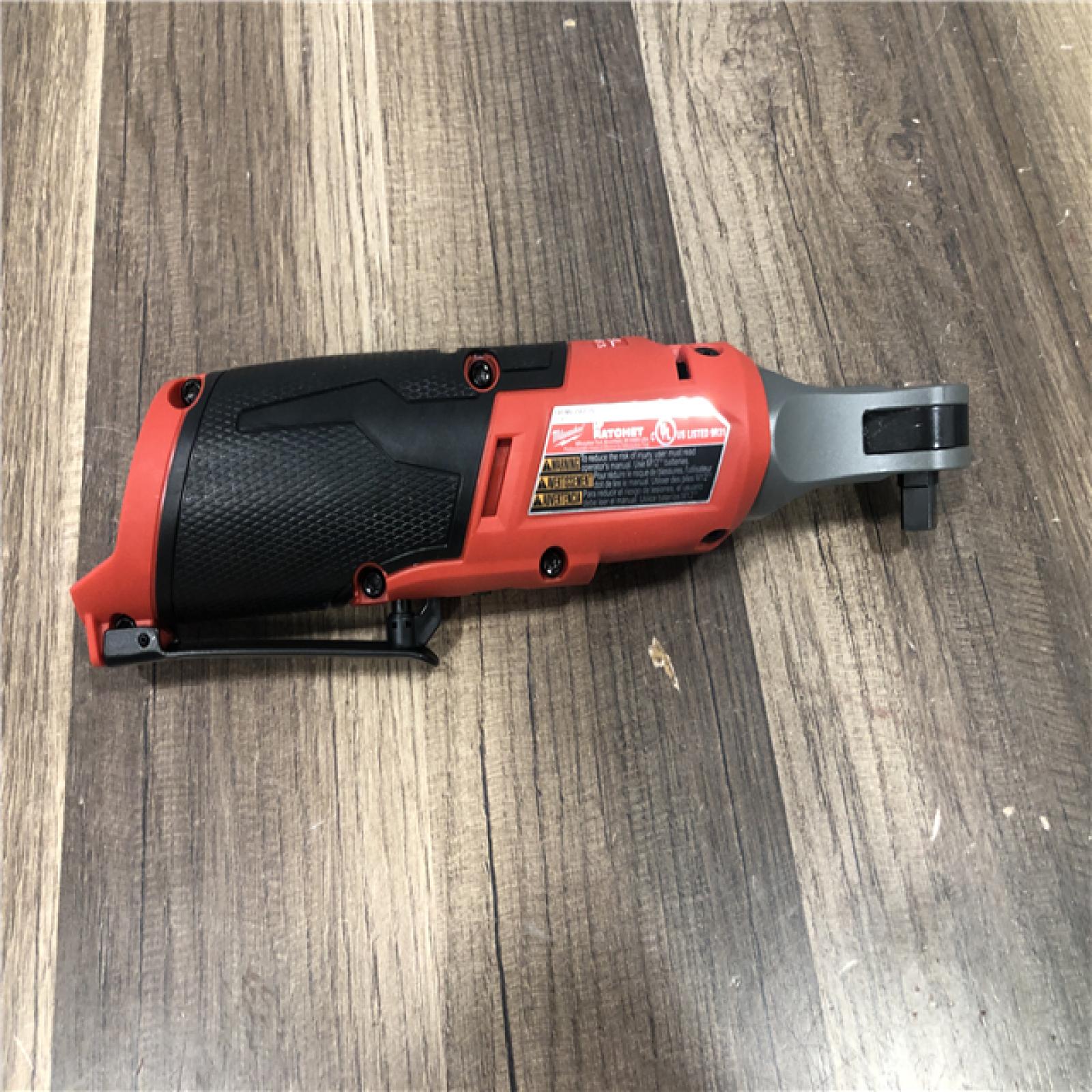 AS-IS Milwaukee FUEL 12-Volt Lithium-Ion Brushless Cordless High Speed 3/8 in. Ratchet (Tool-Only)