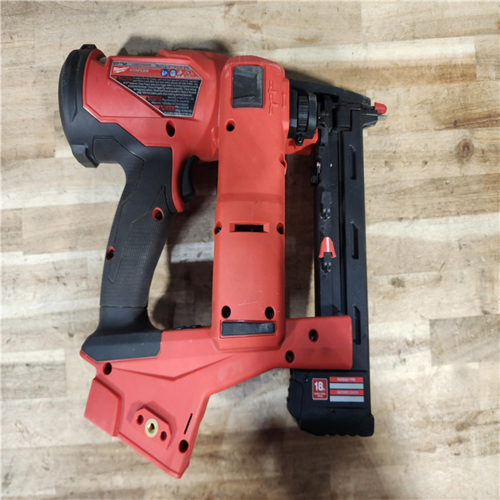 HOUSTON LOCATION - AS-IS Milwaukee FUEL 18-Volt Lithium-Ion Brushless Cordless 18-Gauge 1/4 in. Narrow Crown Stapler (Tool-Only)