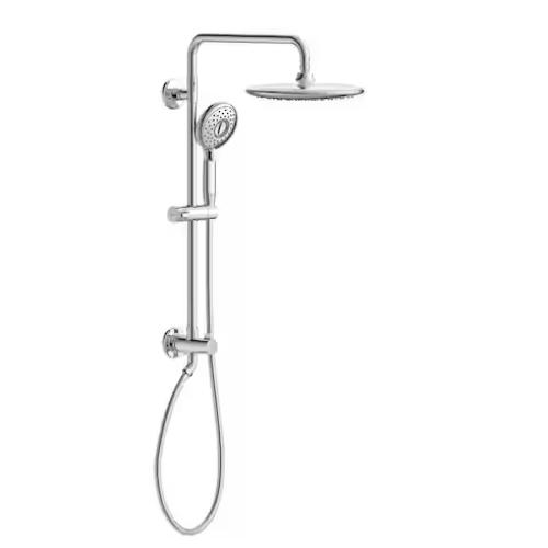 DALLAS LOCATION - NEW! American Standard Spectra Versa 4-Spray Round 24 in. Wall Bar Shower Kit with Hand Shower 1.8 GPM in Polished Chrome (Lot of 2)