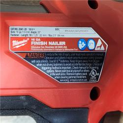 HOUSTON LOCATION - AS-IS Milwaukee FUEL 18-Volt Lithium-Ion Brushless Cordless Gen II 16-Gauge Angled Finish Nailer (Tool-Only)