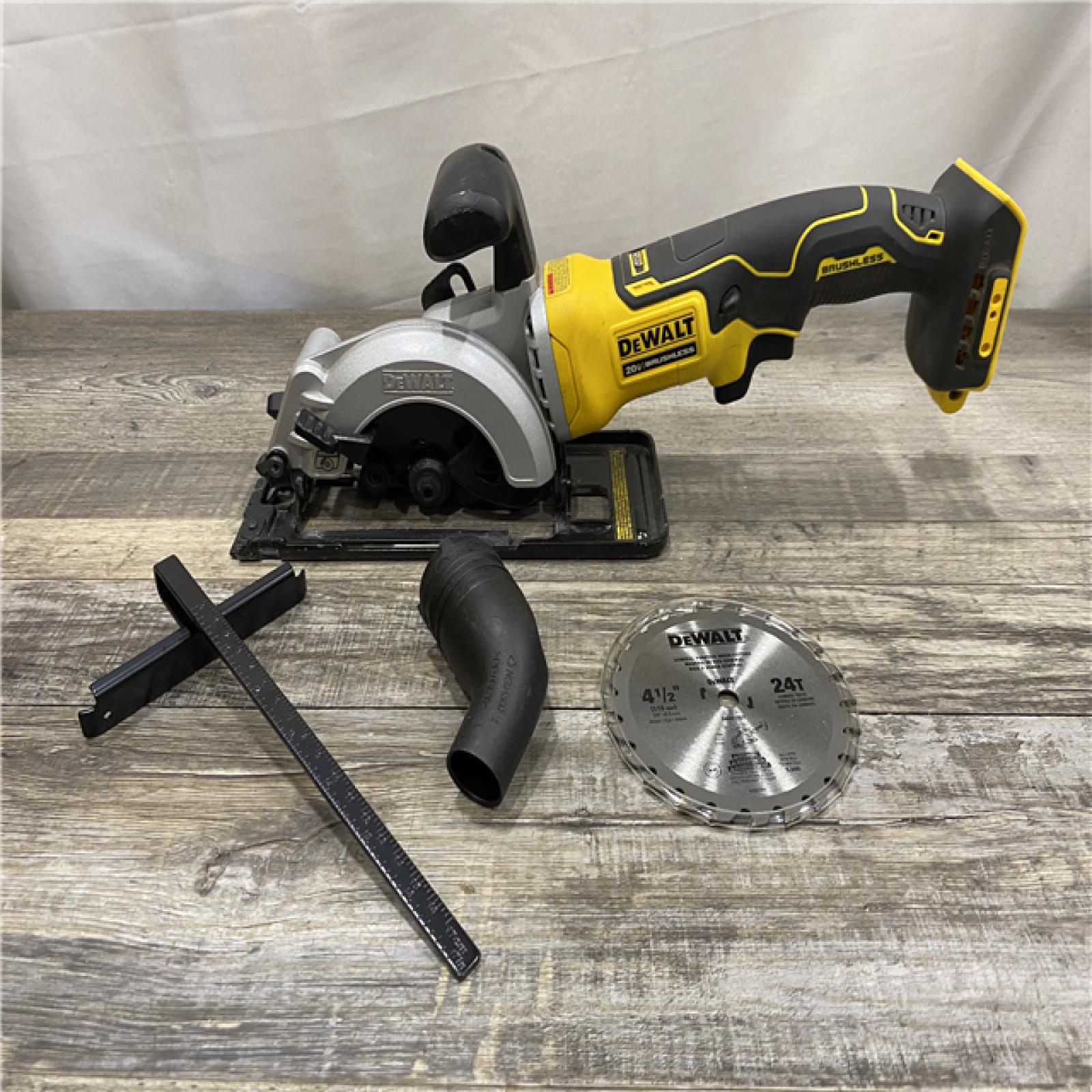 AS-IS DEWALT ATOMIC 20V MAX Cordless Brushless 4-1/2 in. Circular Saw (Tool Only)