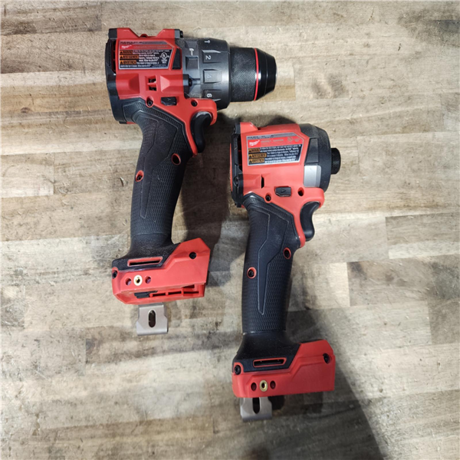 HOUSTON LOCATION - AS-IS Milwaukee FUEL 18V Lithium-Ion Brushless Cordless Hammer Drill and Impact Driver Combo Kit