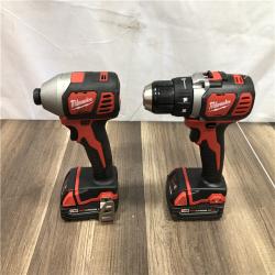 AS-IS Milwaukee 18V Lithium-Ion Cordless Drill Driver/Impact Driver Combo Kit