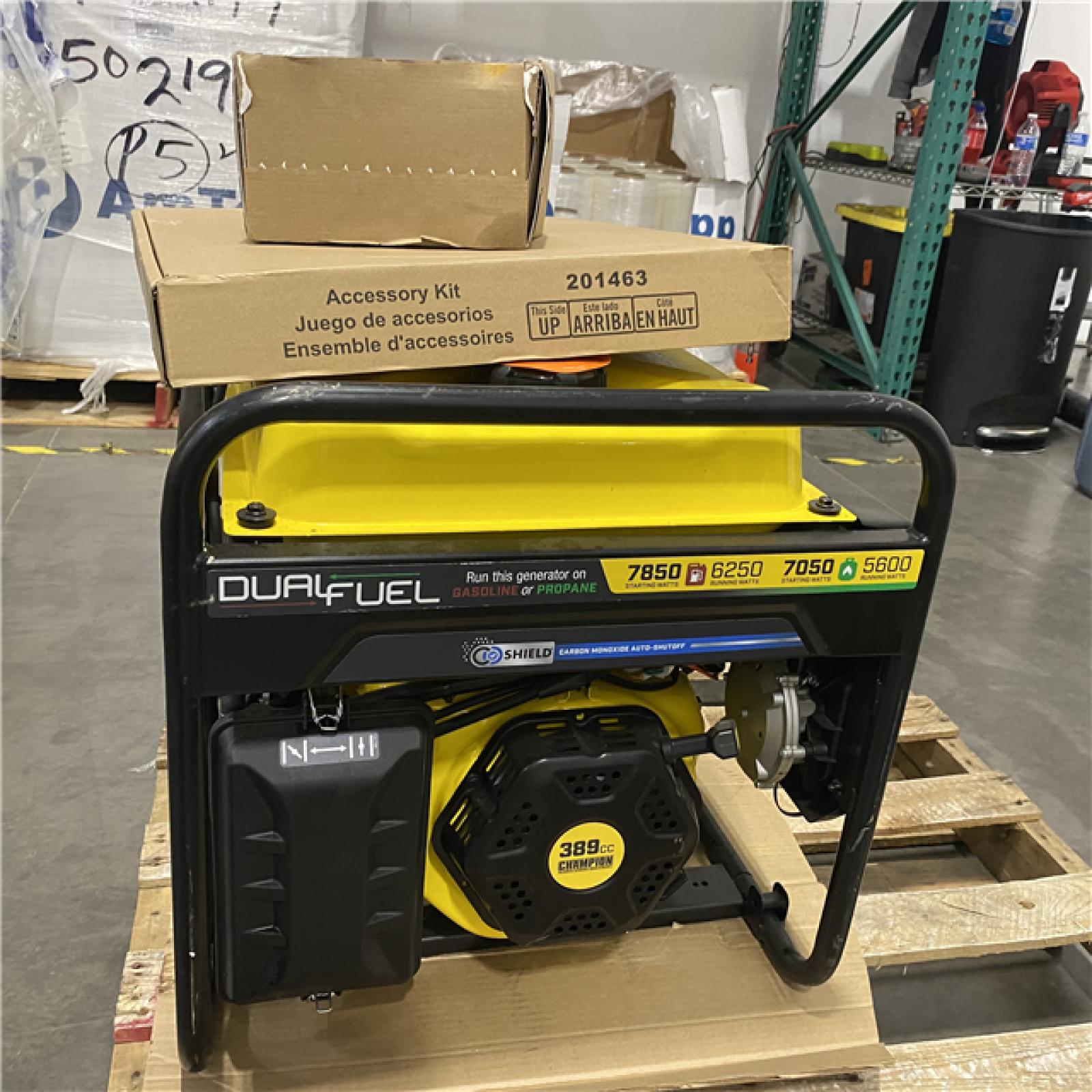 Dallas Location - As-Is Champion Power Equipment 7850/6250-Watt Fuel Portable Generator