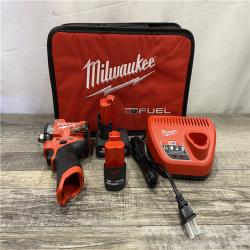 AS-IS Milwaukee FUEL 12V Li-Ion Brushless Cordless Stubby 1/2 in. Impact Wrench Kit