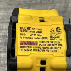 AS-IS DEWALT Atomic 20V Lithium-Ion Cordless Compact 1/2 in. Drill/Driver Kit