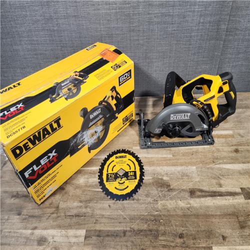 HOUSTON LOCATION - AS-IS (APPEARS LIKE NEW) DEWALT FLEXVOLT 60V MAX Cordless Brushless 7-1/4 in. Wormdrive Style Circular Saw (Tool Only)