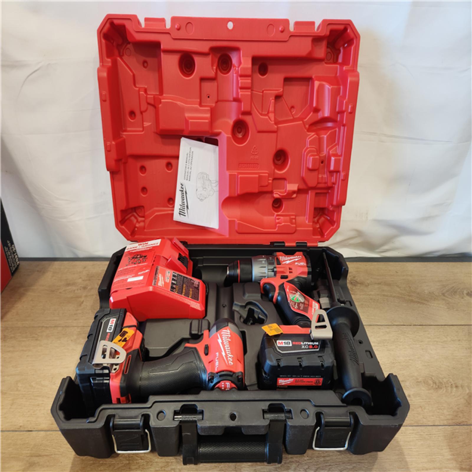 Milwaukee FUEL 18V Lithium-Ion Brushless Cordless Hammer Drill and Impact Driver Combo Kit