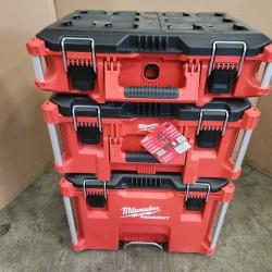 Phoenix NEW Milwaukee PACKOUT 22 in. Rolling Tool Box  22 in. Large Tool Box and 22 in. Medium Tool Box ProSystem Low Profile Handle