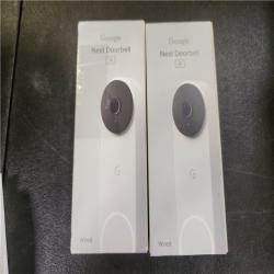 Phoenix AS-IS Google Nest Doorbell (Wired  3rd Gen) - Smart Wi-Fi Video Doorbell Camera (2-Pack)