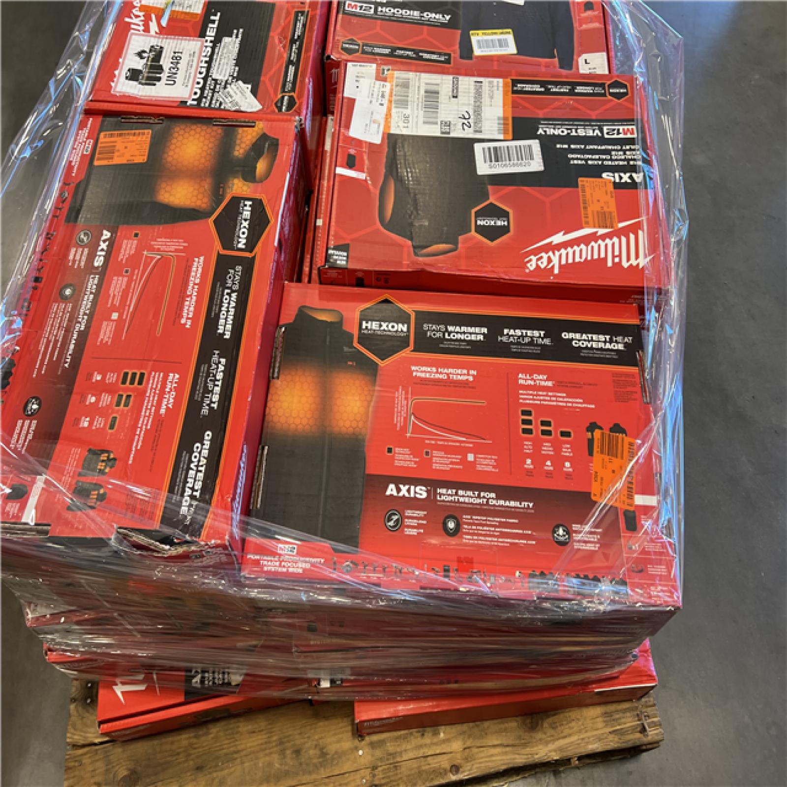 DALLAS LOCATION - AS-IS MILWAUKEE JACKET PALLET (25 COUNT)