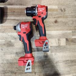 HOUSTON LOCATION - AS-IS Milwaukee 18V Lithium-Ion Brushless Cordless Compact Drill/Impact Combo Kit