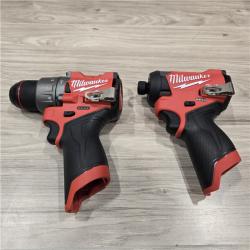 AS-IS Milwaukee 3497-22 12V Hammer Drill and Impact Driver Combo Kit