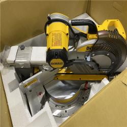 As-Is -DeWalt 15 Amps 12 in. Corded Dual-Bevel Sliding Compound Miter Saw