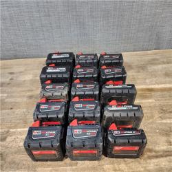 HOUSTON LOCATION - AS-IS MILWAUKEE BATTERY PACK QTY - 15