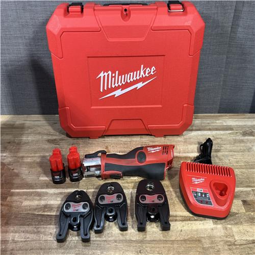 Houston Location AS-IS Milwaukee 12-Volt Lithium-Ion FORCE LOGIC Copper Press Tool Kit