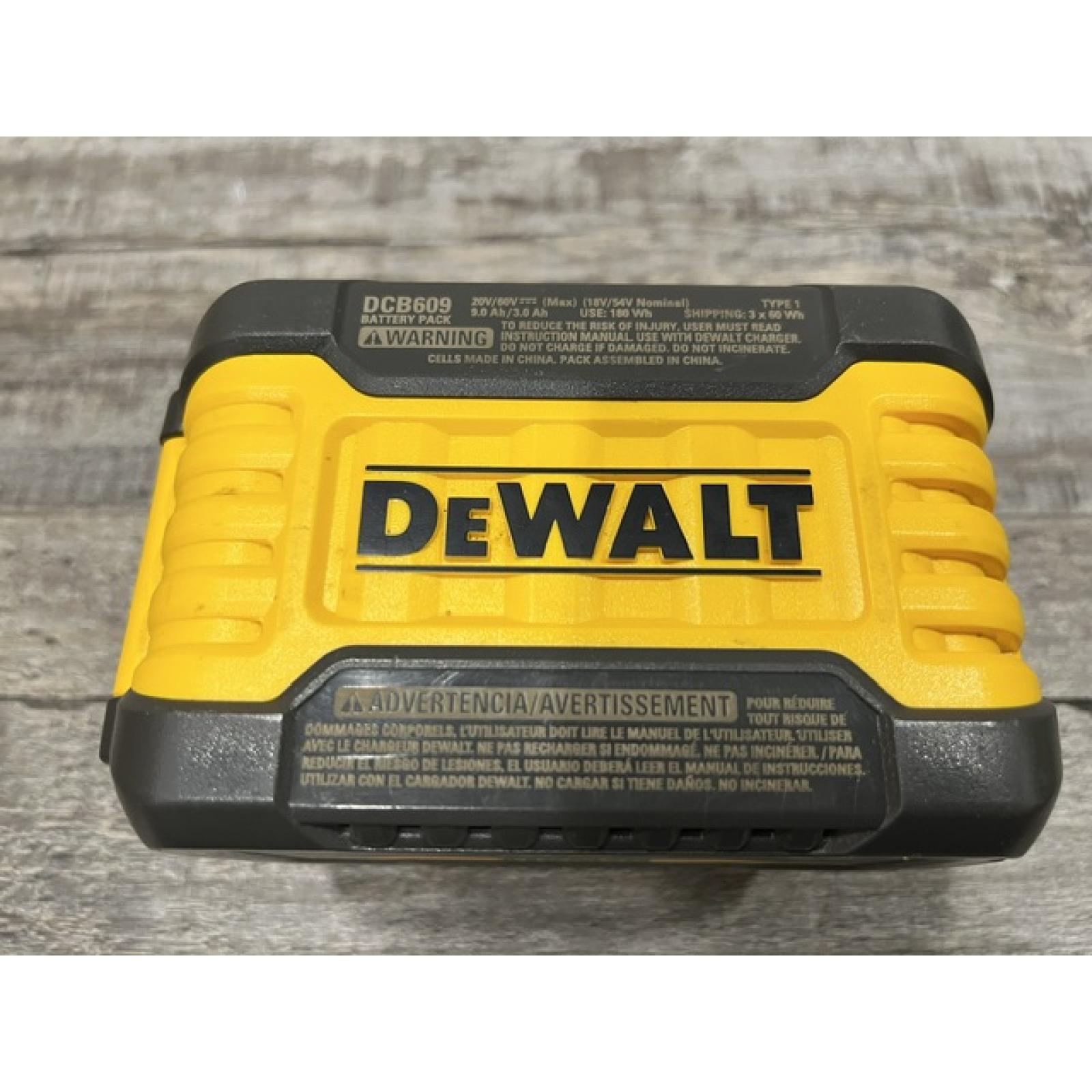 AS-IS DEWALT FLEXVOLT 20V/60V MAX Lithium-Ion 9.0Ah Battery