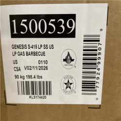 DALLAS LOCATION - Genesis S-415 4-Burner Liquid Propane Gas Grill in Stainless Steel