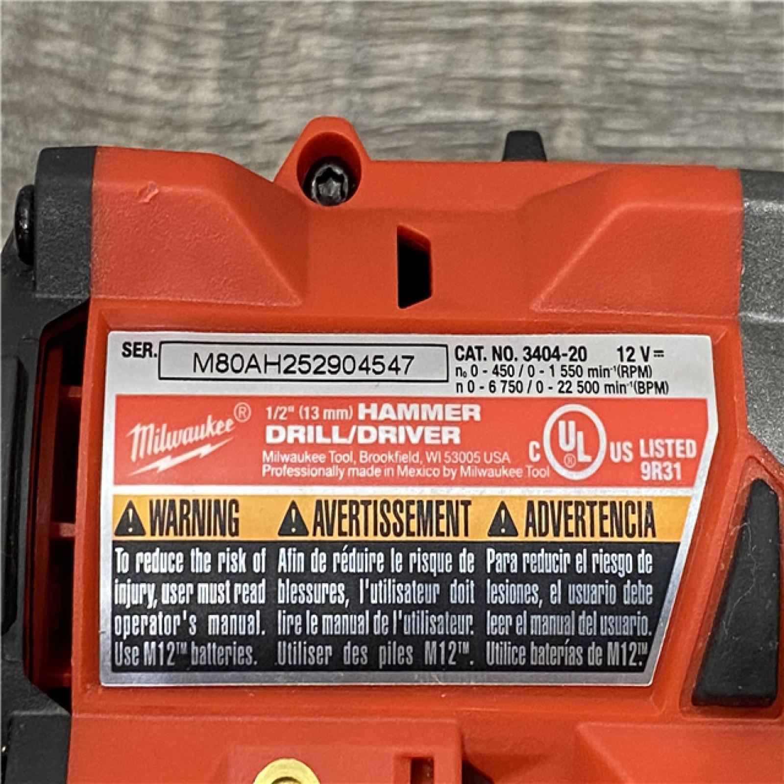 AS-IS Milwaukee FUEL 12-Volt Lithium-Ion Brushless Cordless Hammer Drill and Impact Driver Combo Kit