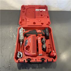 AS-IS- Milwaukee M12 12V Lithium-Ion Cordless PEX Expansion Tool Kit with (2) 1.5 Ah Batteries  (3) Expansion Heads and Hard Case