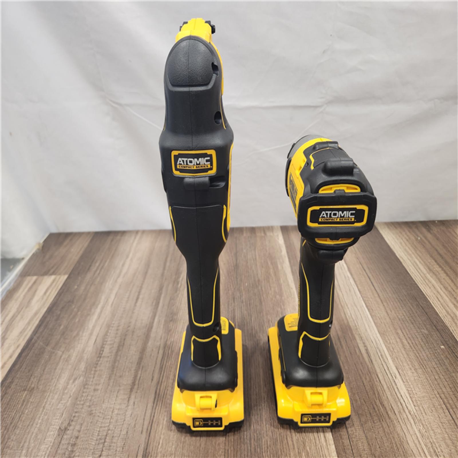 AS-IS- DeWalt 20V MAX ATOMIC Cordless Brushless 2-Tool Combo Kit