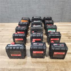 HOUSTON LOCATION - AS - IS MILWAUKEE BATTERY PACK QTY - 15