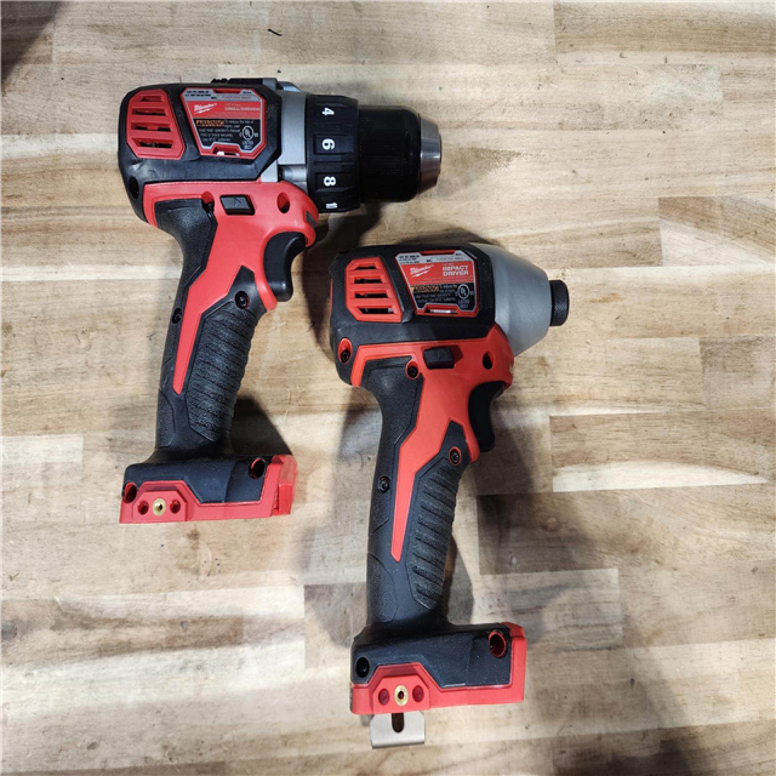 HOUSTON LOCATION - AS-IS Milwaukee 18V Lithium-Ion Cordless Drill Driver/Impact Driver Combo Kit