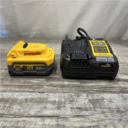 AS-IS DEWALT 20V MAX XR POWERSTACK Lithium-Ion Battery Starter Kit with 3.5Ah Battery and Charger