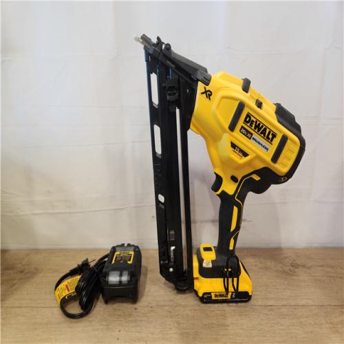AS-IS- DEWALT 20V MAX XR 15 Ga. Cordless 34 Deg Nailer 20 V