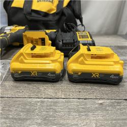 AS-IS DEWALT 20V XR Lithium-Ion Cordless Brushless 1/2 in. Drill/Driver Kit