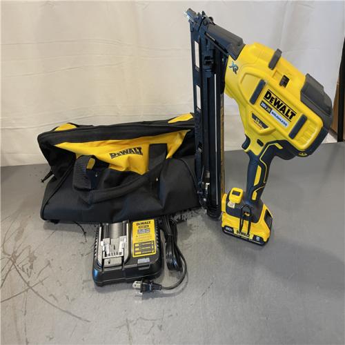 AS-IS - DEWALT 20V MAX XR Lithium-Ion Cordless 2-1/2 in. 15-Gauge Finish Nailer Kit
