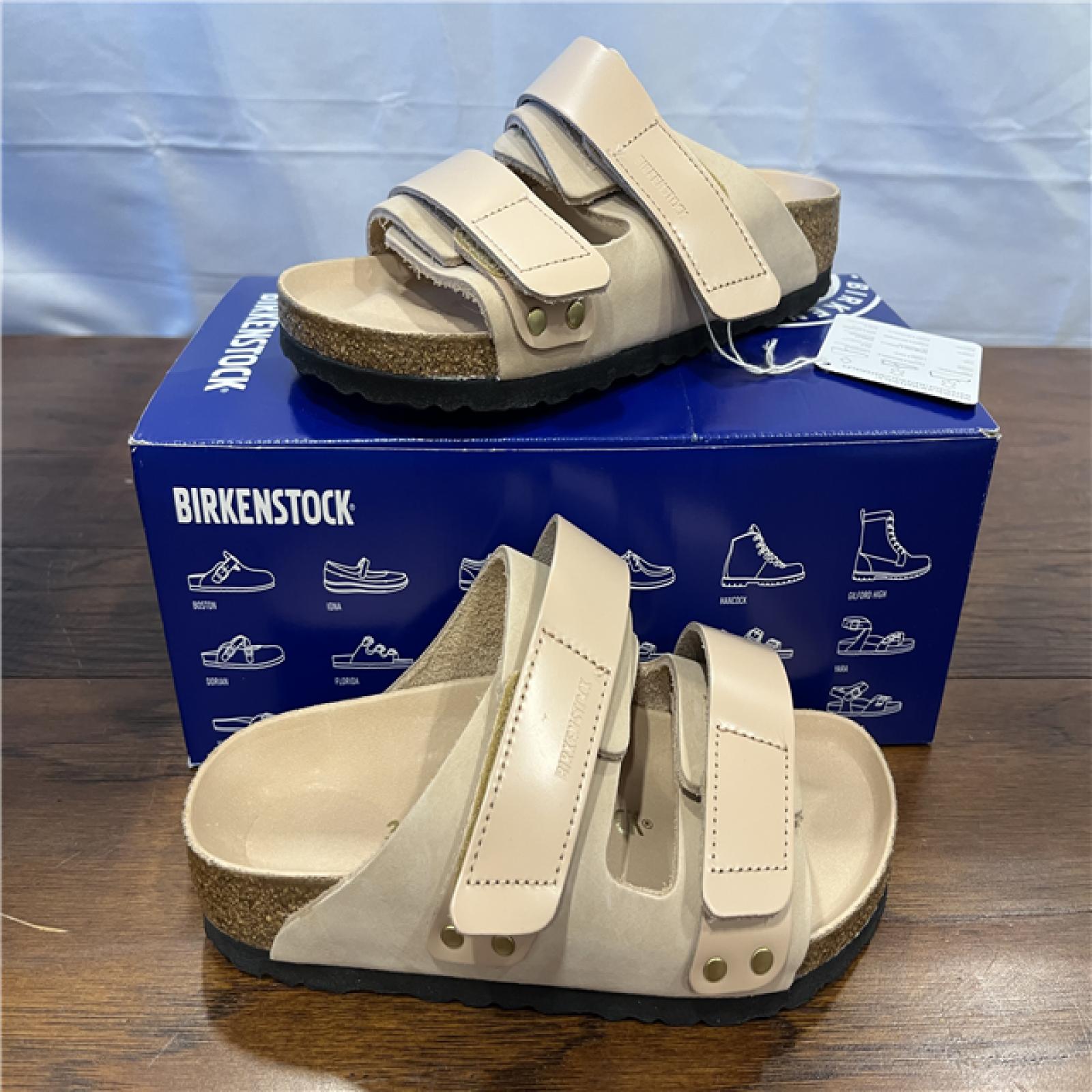 NEW! Birkenstock Women's Double Strap Slide Sandals - Beige -  SZ 6
