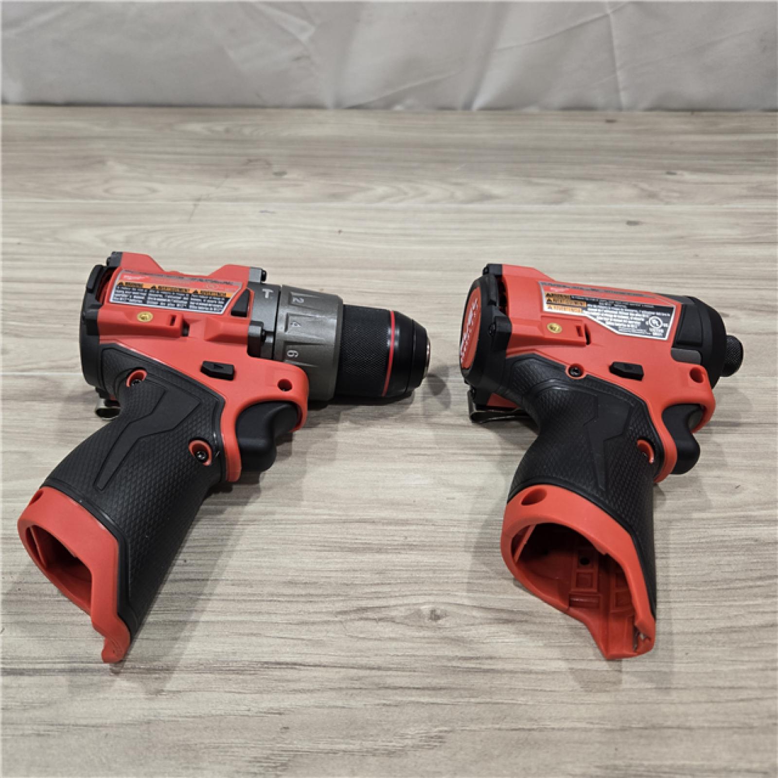 AS-IS Milwaukee 3497-22 12V Brushless Hammer Drill and Impact Driver Combo Kit
