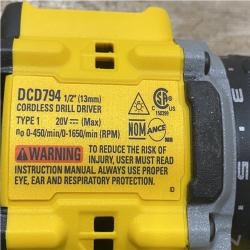 AS-IS DEWALT Atomic 20V Lithium-Ion Cordless Compact 1/2 in. Drill/Driver Kit