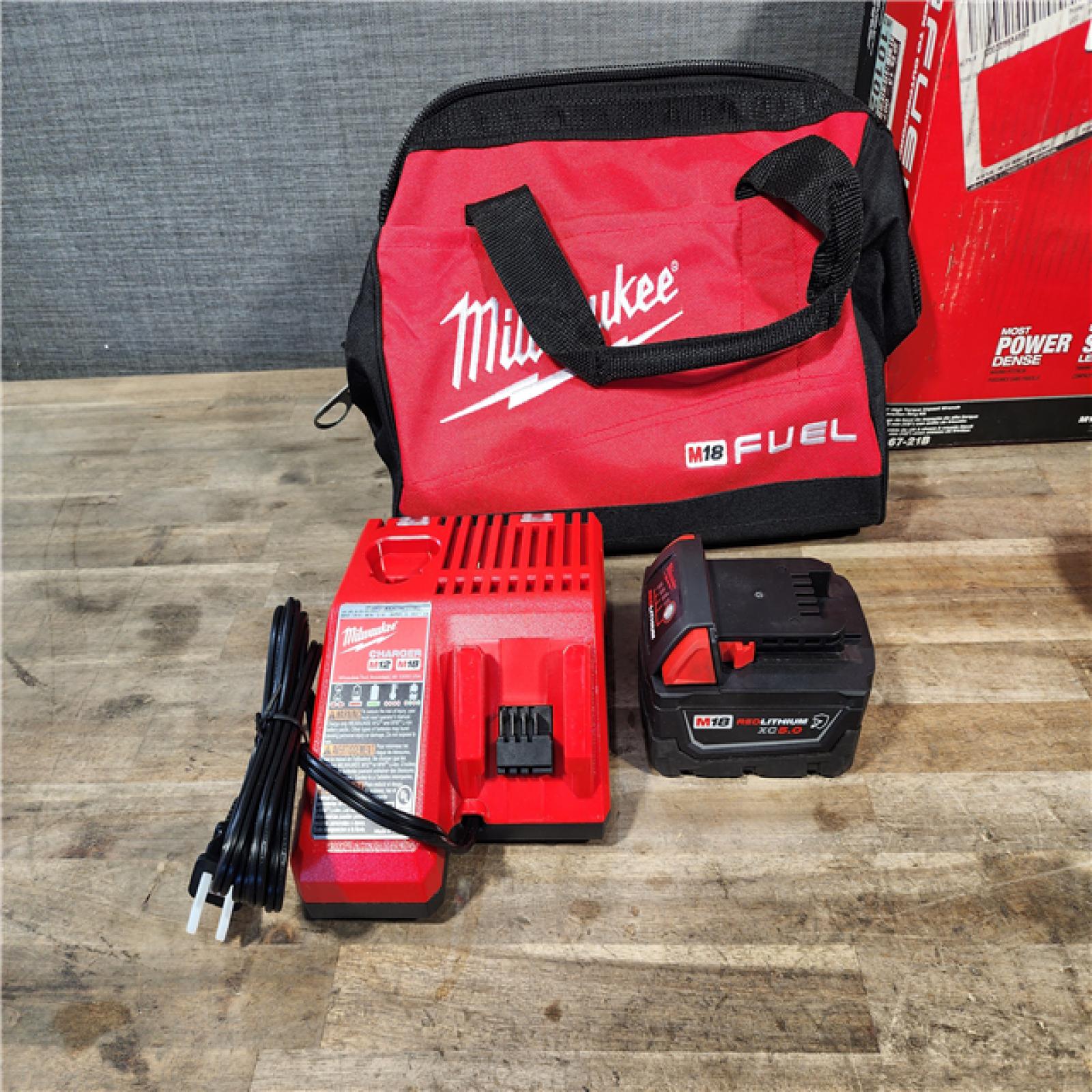 HOUSTON LOCATION - AS-IS Milwaukee M18 1/2 in. Cordless Brushless High Torque Impact Wrench Kit (Battery & Charger)